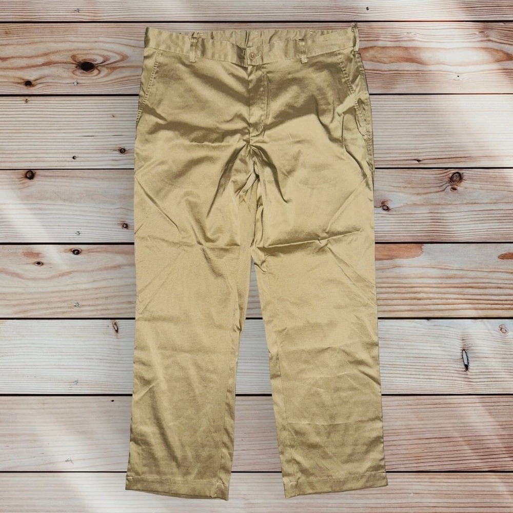 B1 Nike pants men's golf khaki 36 x 30 spandex chino work interview